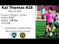 Kai thomas class of 2024  recruiting soccer highlight  wingerstriker