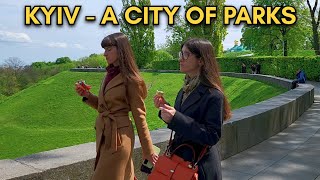 4K | 🌳 Kyiv is a City of Parks | Park of Eternal Glory | City Walks | Life in Ukraine