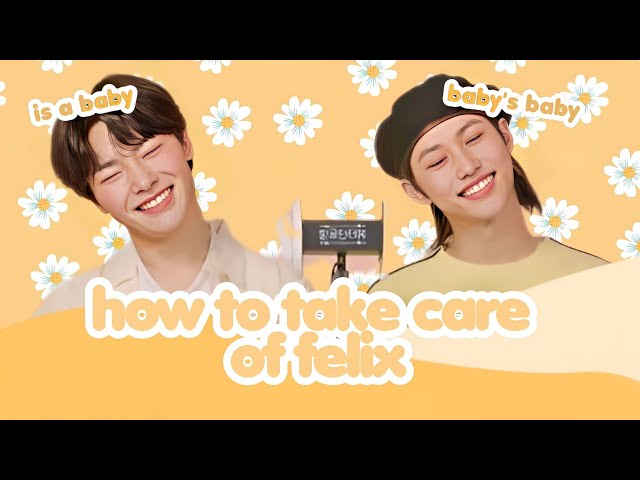 [ JEONGLIX ] how to take care of felix a guide by jeongin 🍼 class=