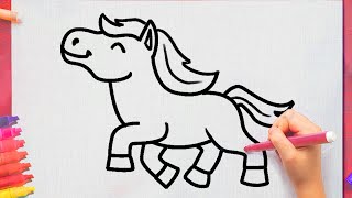 Come Disegnare Un Cavallo Facile Per Bambini