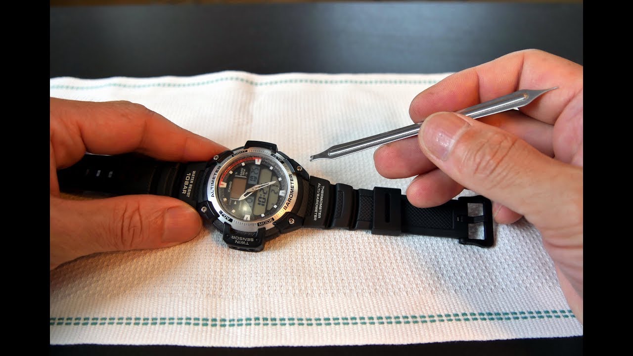 腕時計のベルトの交換方法 ラバーバンド バネ棒の外し方 取替え Youtube