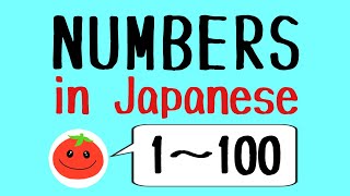 NUMBERS in Japanese (Hiragana) 1-100 | How to count in Japanese
