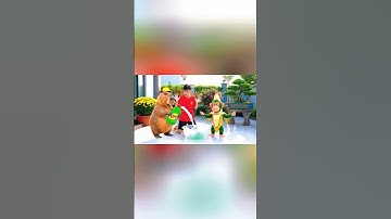 Capy cùng anh giúp bà tắm cho con Chimpanzini Bananini và cái kết #capybara