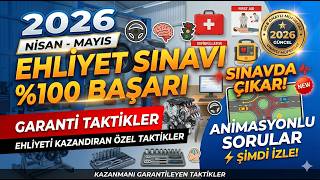 Sınavda Çıkar - Ehliyet Sınavı 2026 Nisan - Mayıs Soruları / Animasyonlu Sorular - Özel Anlatım !!
