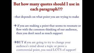 Quotation, Paraphrase, or Summary