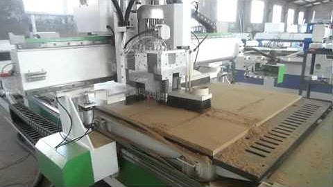 ACCTEK auto feeding cnc router machine with loading and downloading system