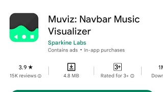 Muviz: Navbar music visualizer app use khasa Kara// How to use Muviz: Navbar music visualizer app screenshot 2