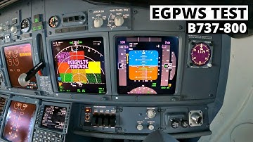 Boeing 737-800 EGPWS Test | GPWS, Terrain and Windshear Callouts | B737 Cockpit View [4K]