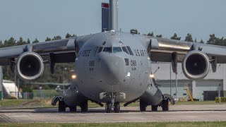 [4K] Air Transport Squadron 62 "Wunstorf I C-130, C17 and A400M I Many Traffic I Air Defender 2023