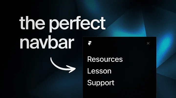 How to Make a Navigation Bar in Framer (Step-by-Step)