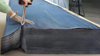 Amazing Way They Cut & Sew Million of Denim Jeans in Factory