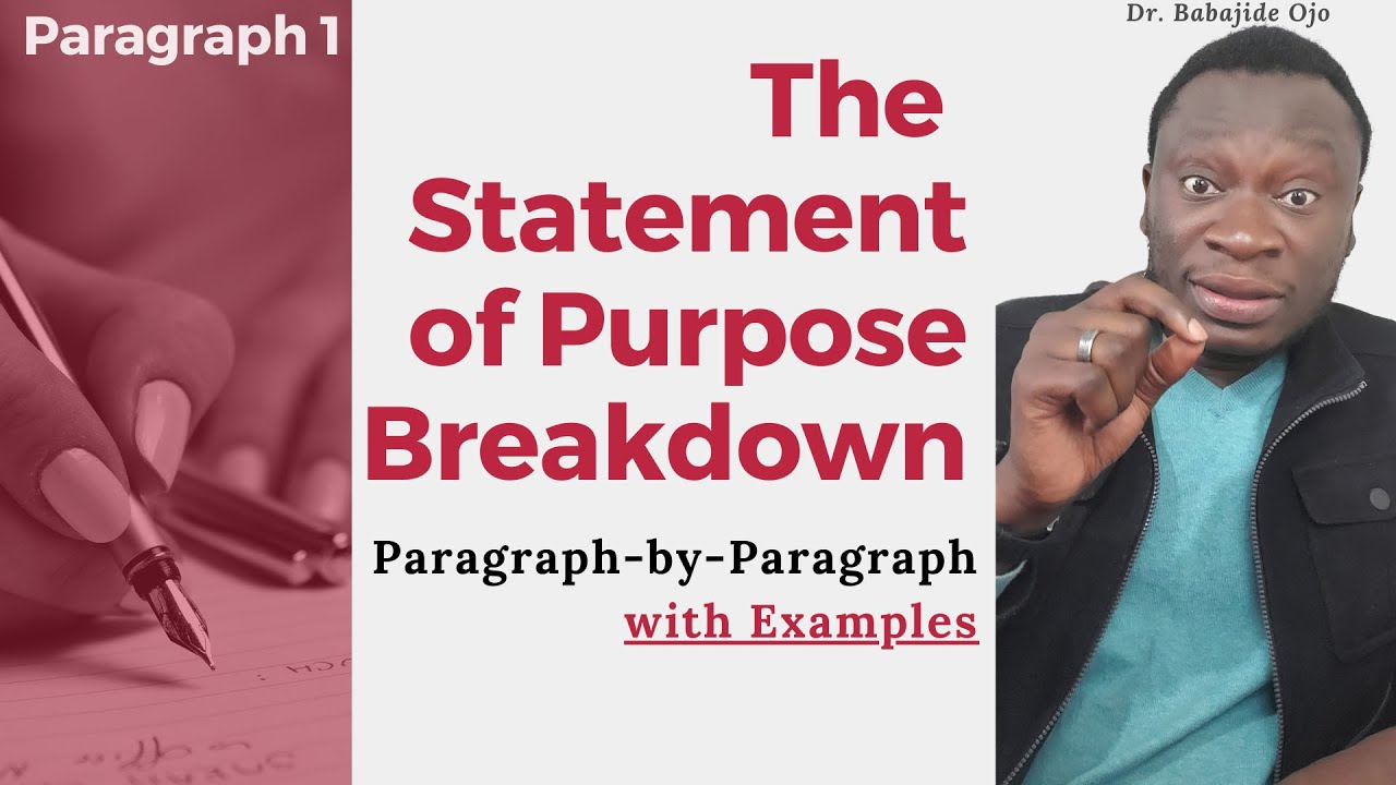 How To Start Your Statement Of Purpose Or Personal Statement Like A Pro | With A Real Example