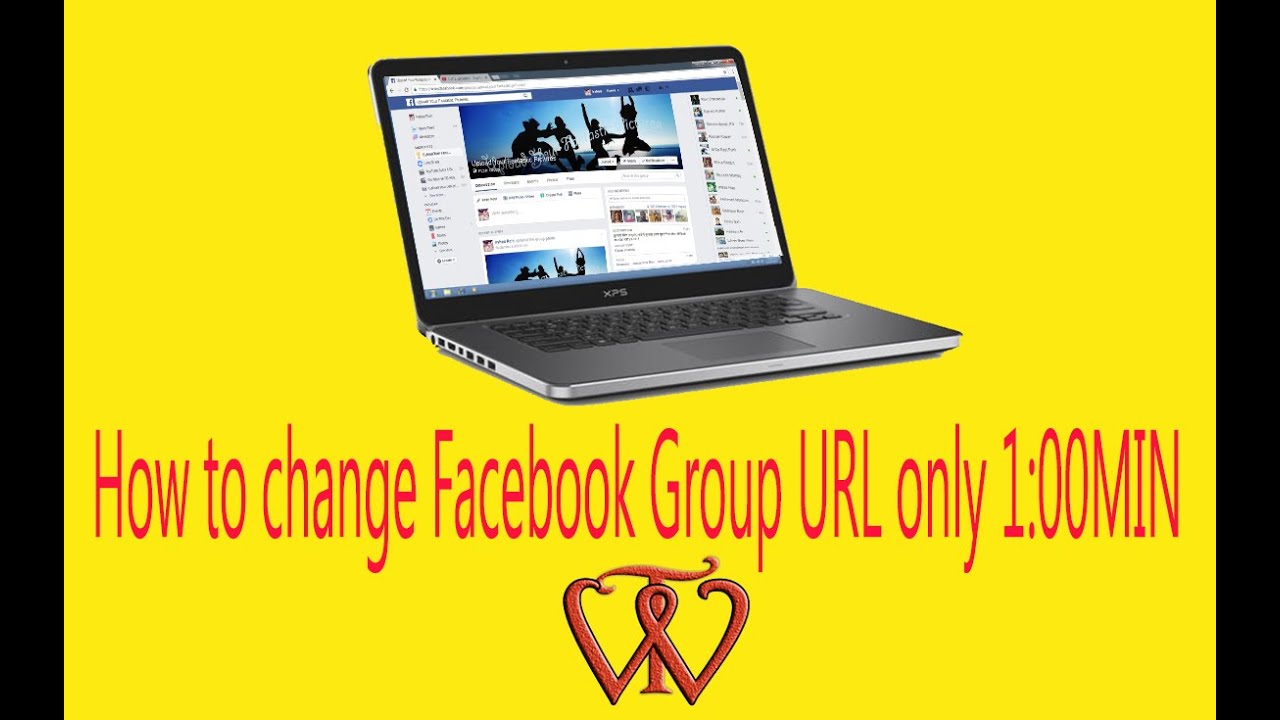 How to change Facebook group URL Address only 1Min