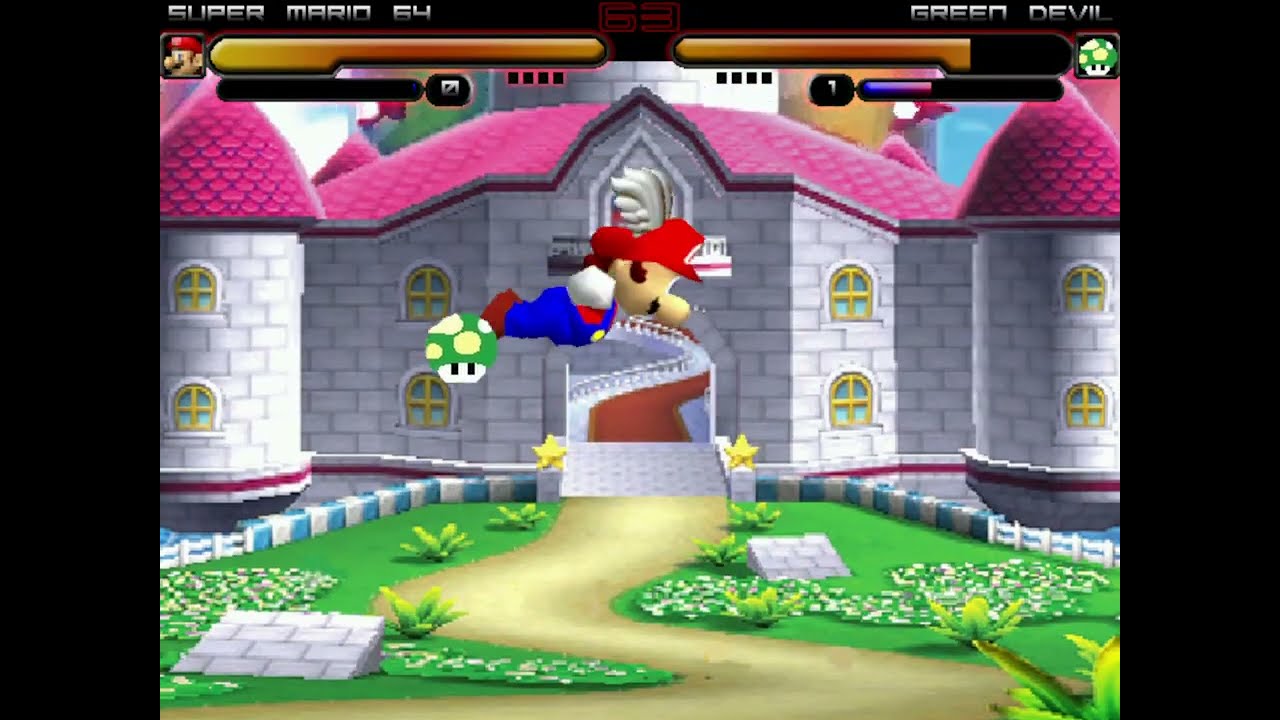 Mugen Random Battles: Super Mario 64 Vs Green Devil