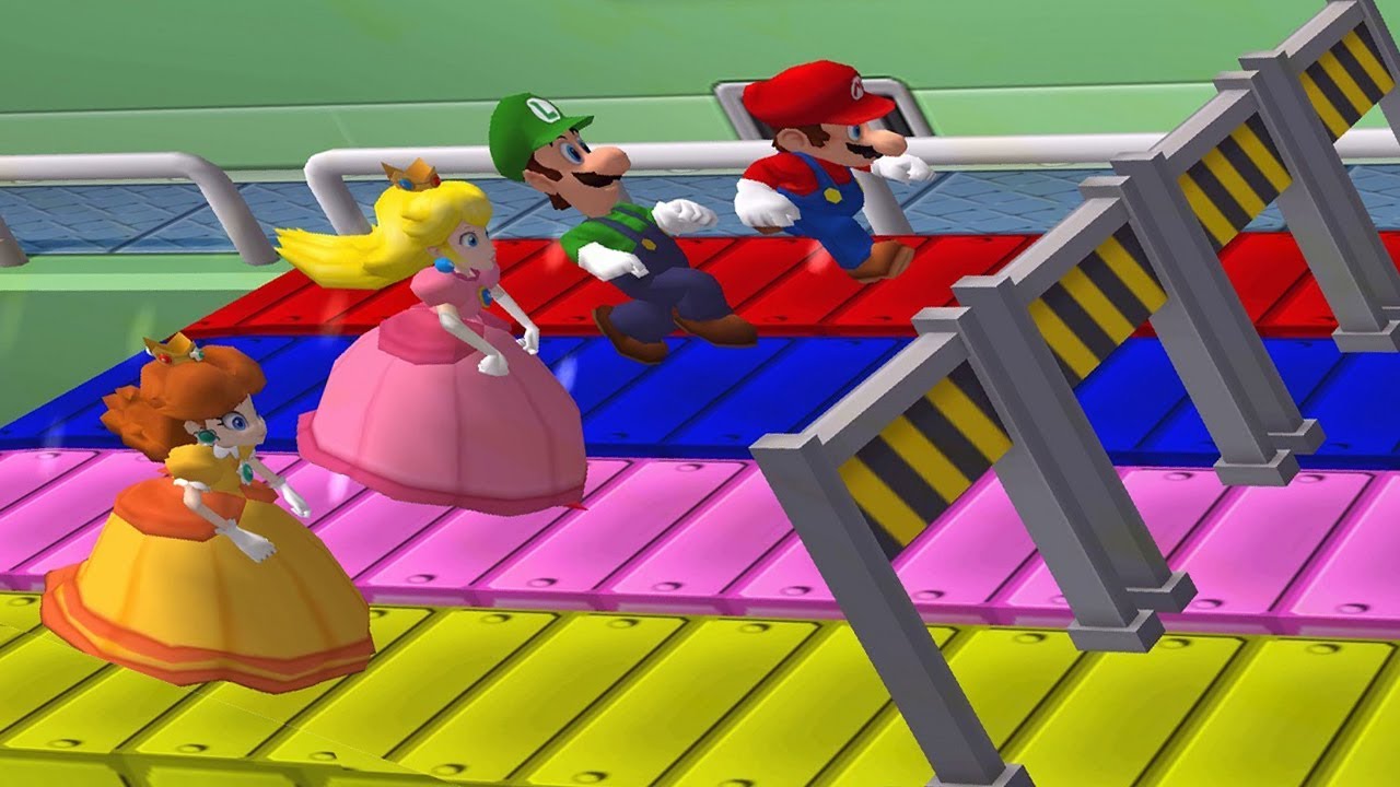 Mario Party 7 MiniGames - Mario Vs Luigi Vs Peach Vs Daisy (Master CPU)