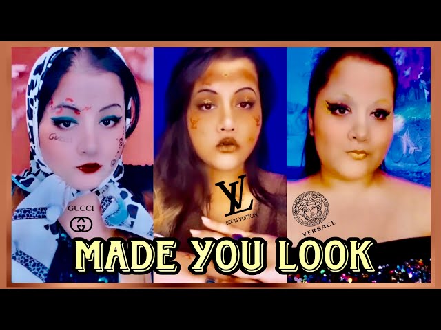 MADE YOU LOOK BY MEGHAN TRAINOR GUCCI,LOUIS VUITTON ,VERSACE MAKEUP TUTORIAL💙(HOW  I SHOOT MY REELS) 