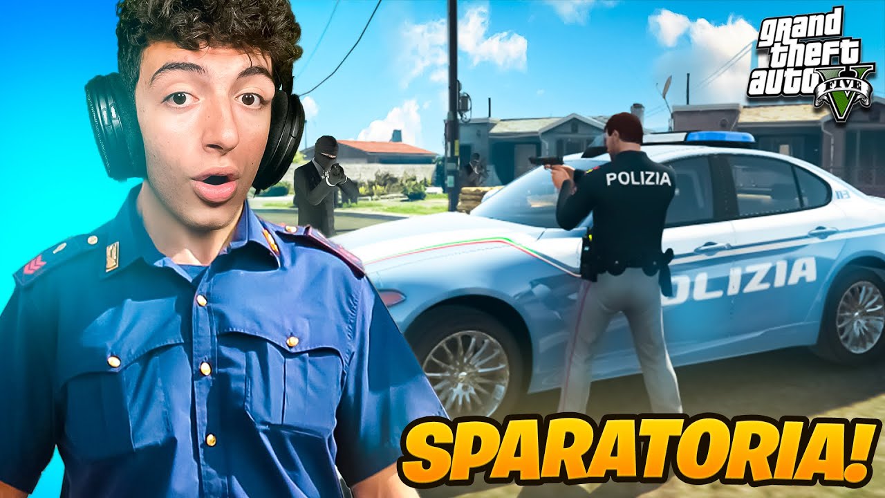 MEGA INSEGUIMENTO con SPARATORIA FINALE! 😱 👮🏻 |  GTA 5 RP ITA POLIZIA DI STATO