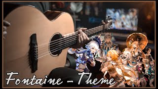 FONTAINE main THEME on FINGERSTYLE GUITAR | Genshin Impact 4.0