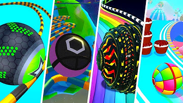 Going Balls vs Action Balls vs Sky Escape vs Candy Ball Run - Android, IOS gameplay