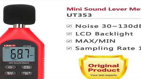 UNI-T UT353 Digital Sound Level Meter UT353BT Noisemeter 30-130dB Decibel Tester Noise Audio Detecto