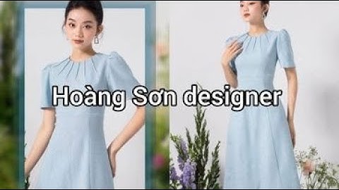 Dạy cắt may | hướng dẫn cách cắt đầm cổ tròn xếp ly thân xòe bổ mảnh theo mẫu | Hoàng Sơn designer