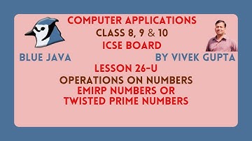Twisted Prime Numbers or Emirp Numbers