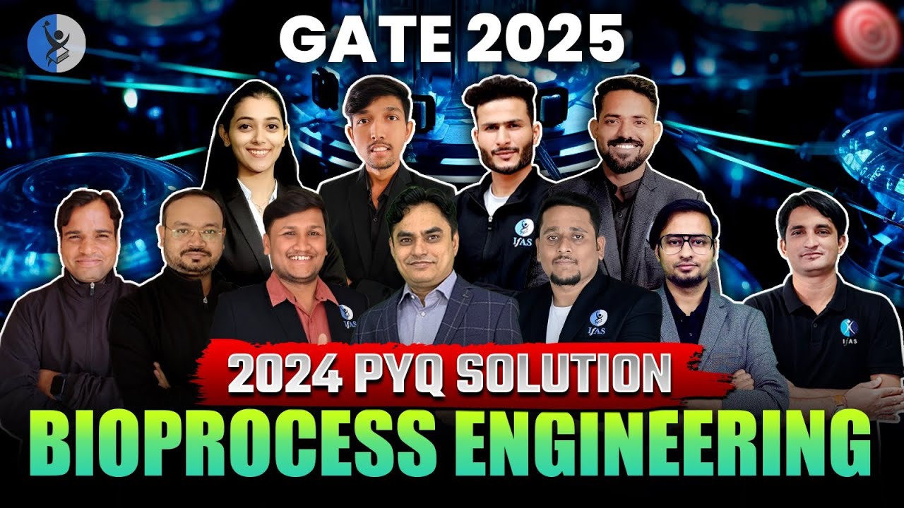 Bioprocess Engineering for GATE Biotechnology PYQ 2024 - Must Practice