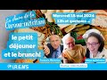 Chrononutrition  le petit djeuner et le brunch 