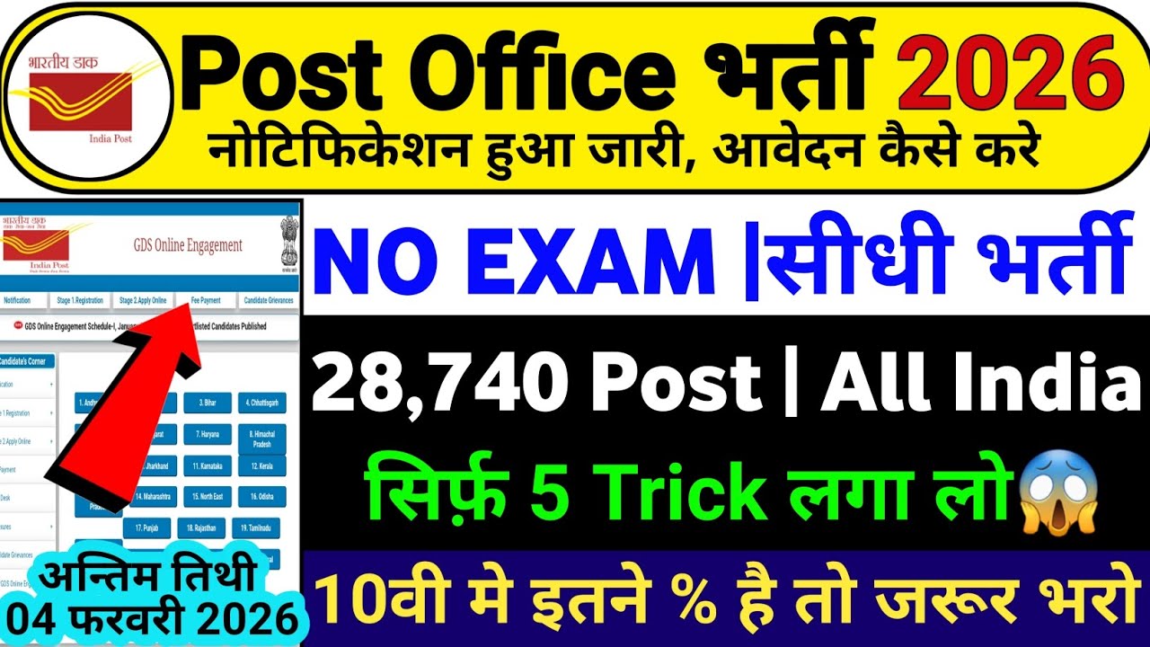 GDS Vacancy 2026 | Post Office Vacancy 2026 | India Post GDS Vacancy 2026 | Post Office Recruitment