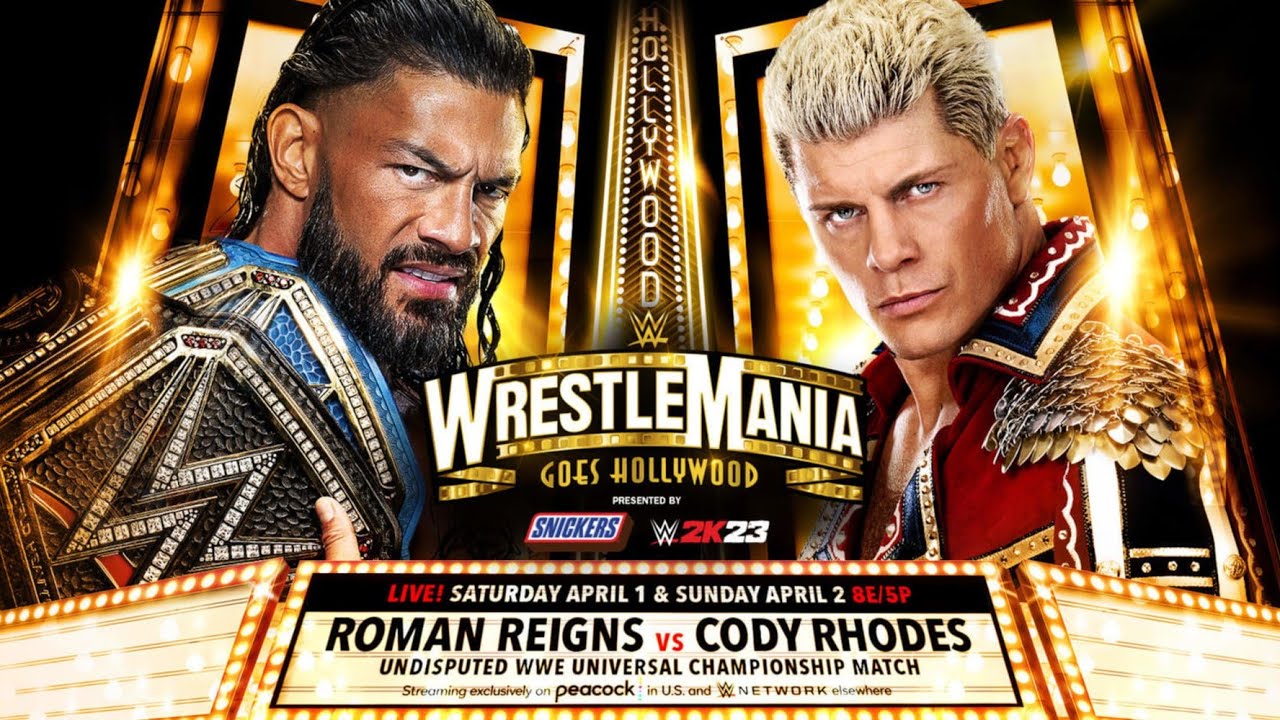WWE 2K24 Cody vs roman wm39