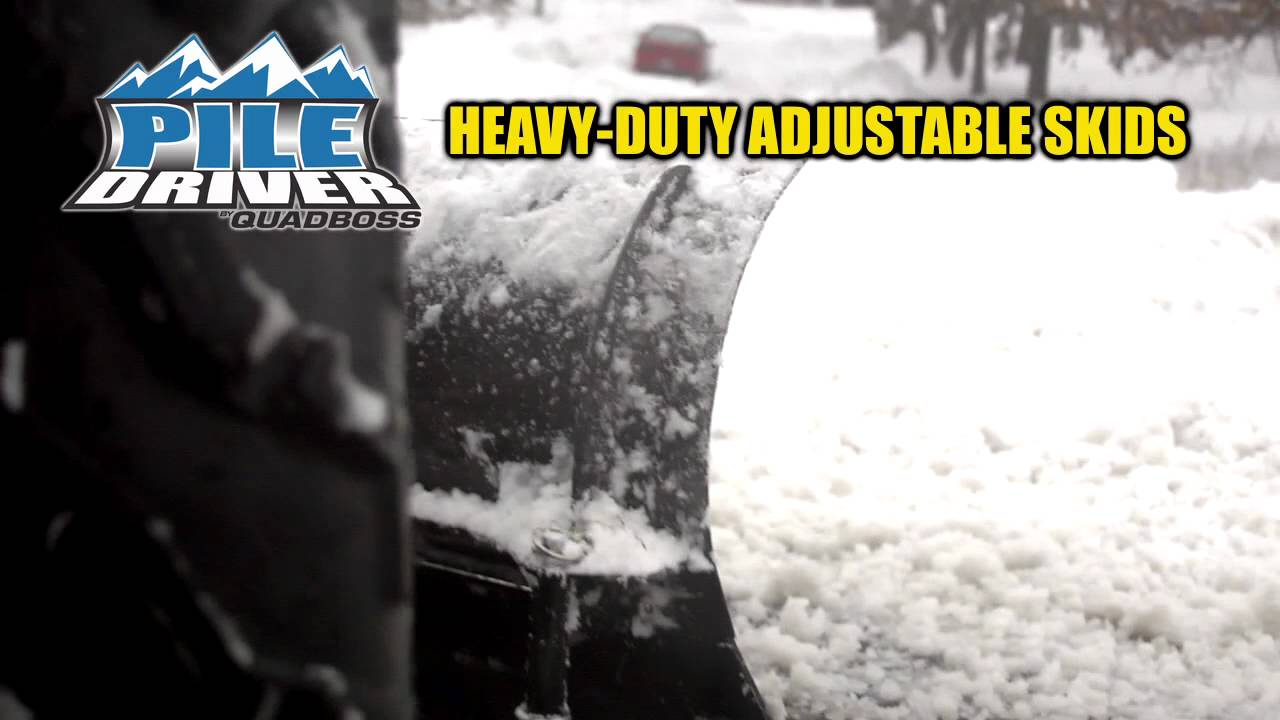 QuadBoss Pile Driver Snow Plow System GetSome YouTube