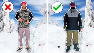 Everything You Need To Wear Snowboarding