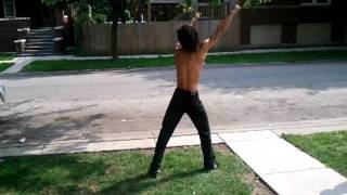 Standing butterfly twist