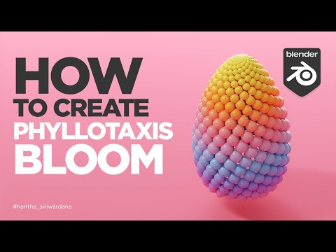 Creating Phyllotaxis Bloom In Blender - Geometry Nodes