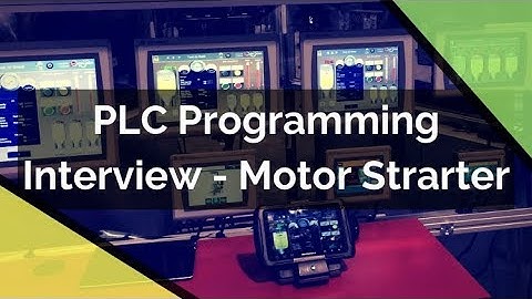 PLC Programming Interview Questions - Building a 2 Button Motor Starter System Ladder Logic RSLogix