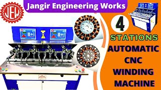4 Stations- Automatic CNC Winding Machine| Jangir Engineering Works| Winding Machines| Make in India