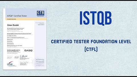 تجربتي مع امتحان Istqb Certified Tester Foundation Level