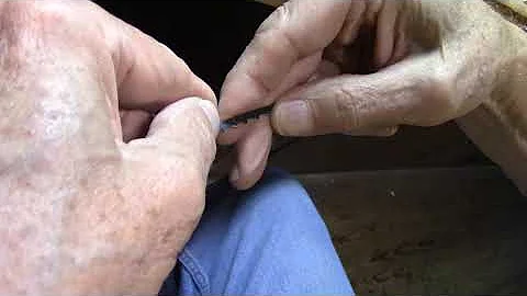 Carving a Native American Male Bust with a Buffalo...