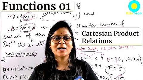 Relation and Function Class 12 Maths, Questions on Cartesian product of two sets, L1, JEE Main, CBSE
