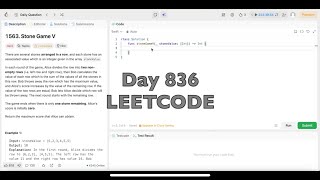 Day 836: LeetCode Problem 1563. Stone Game V - Swift