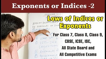 Laws Of Exponents And Powers |Class 7 8 Selina NCERT| CBSE ICSE Al-Haytham School Of Mathematics