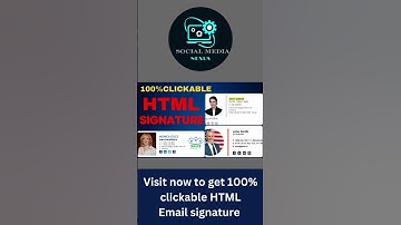 HTML Signature #html #htmlelements #emailmarketing #emailsignature      |Social Media Nexus