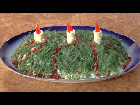 Video: Hvordan Dekorere Salater Til Nyttår