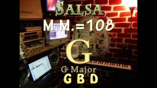 Video thumbnail of "G Major - One Chord Vamp - Salsa M.M.=108"