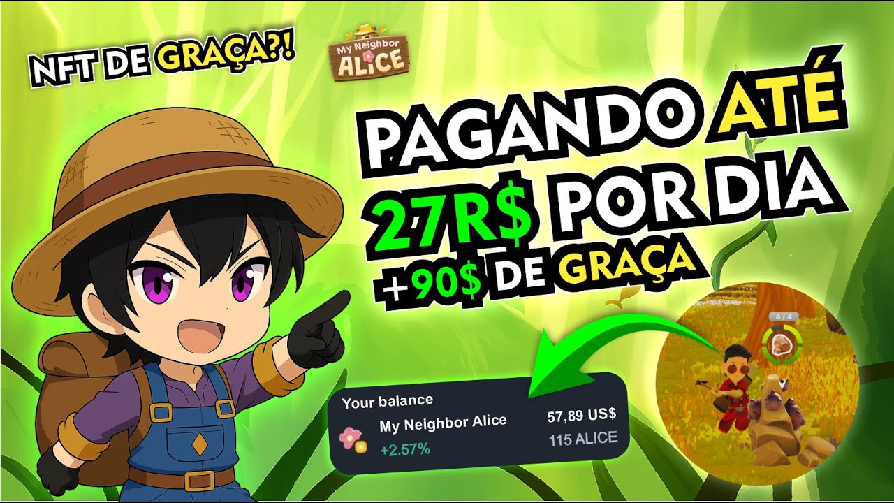 🎮 NFT DE GRAÇA?! JOGO NFT PAGANDO MUITO!! | MY NEIGHBOR ALICE