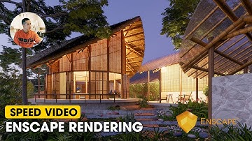ENSCAPE RENDERING TUTORIALS #01 - Bamboo House | (Học Enscape) Quách Minh Tiến