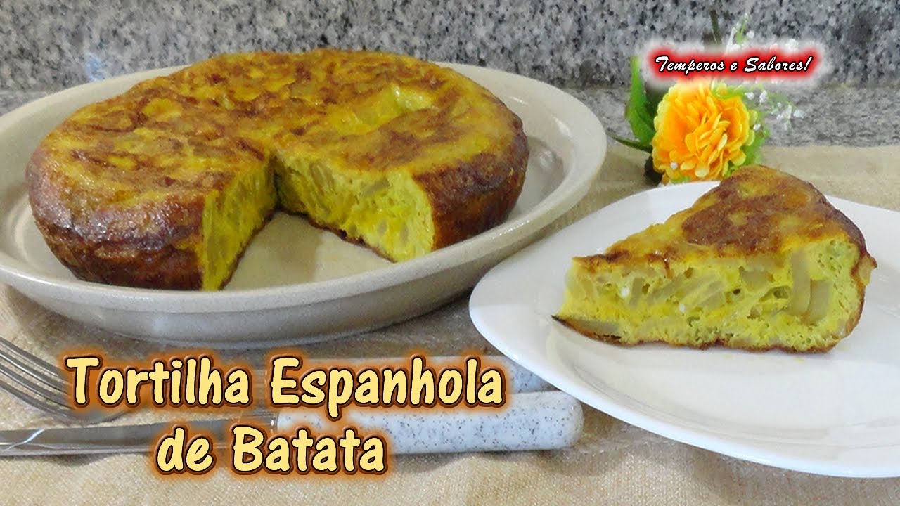 TORTILHA ESPANHOLA DE BATATA, muito fácil e deliciosa