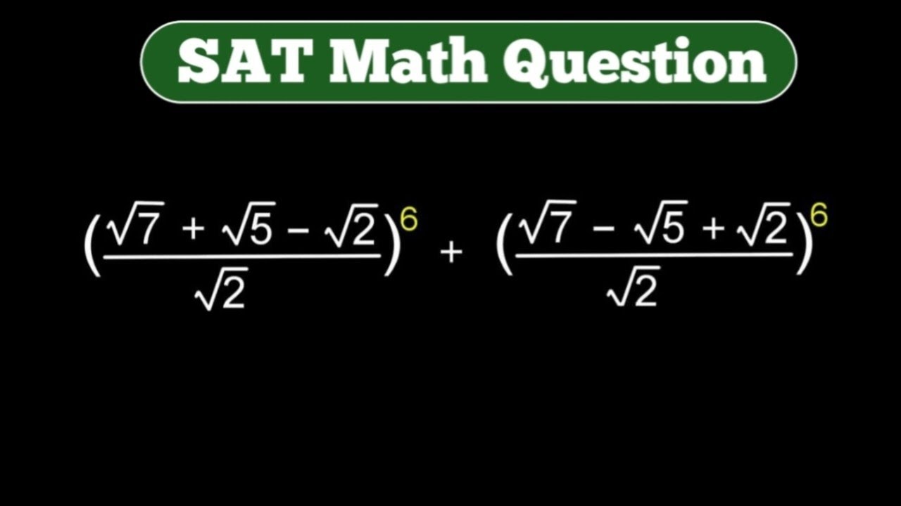 SAT Math | Can You Simplify This Radical Problem ? | Math Olympiad ...