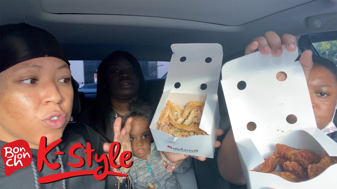 BONCHON * KOREAN FRIED CHICKEN (MUKBANG) SOY GARLIC WINGS, POTSTICKERS , FRIES !! YouTube