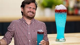 This cocktail BLUE me away! Snow Cone